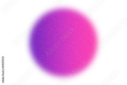 Abstract blurry pink purple gradient circle shape noise texture design element