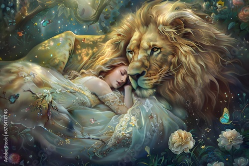 Artist painting animal