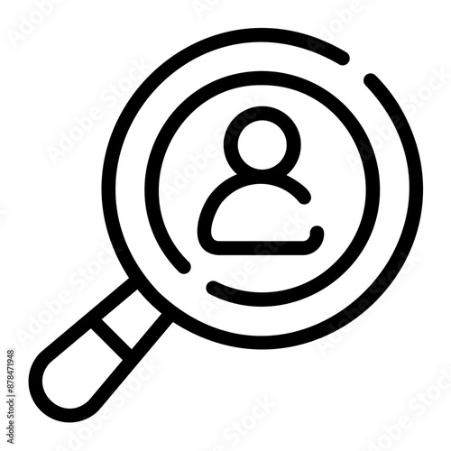 job seeker line icon