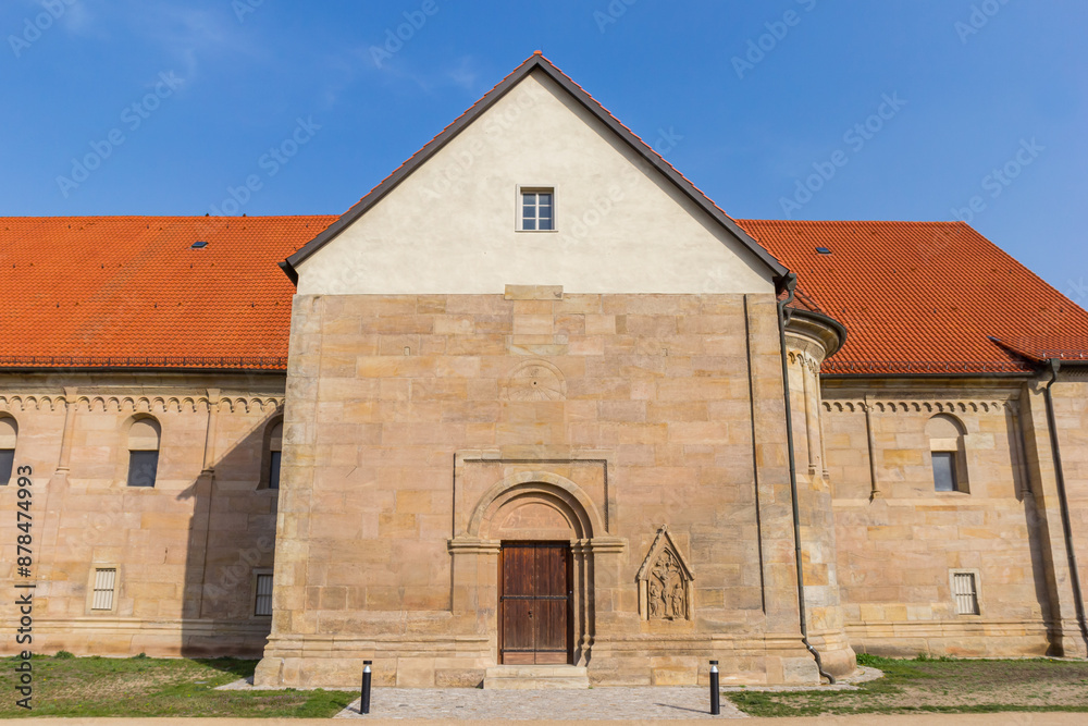 Facade of the historic Peter Church on the citadel in Erfurt, Germany