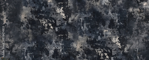 Abstract gray and black painted concrete wall texture