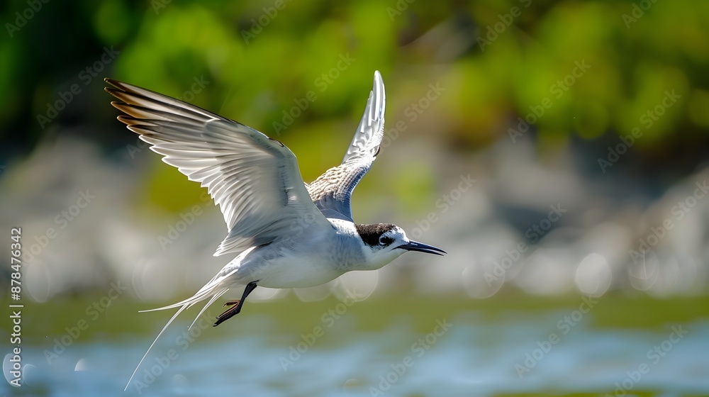 Majestic Bird in Full Flight with Outstretched Wings Soaring Through the Serene Blue Sky Majestic Bird in Full Flight with Outstretched Wings Soaring Through the Serene Blue Sky