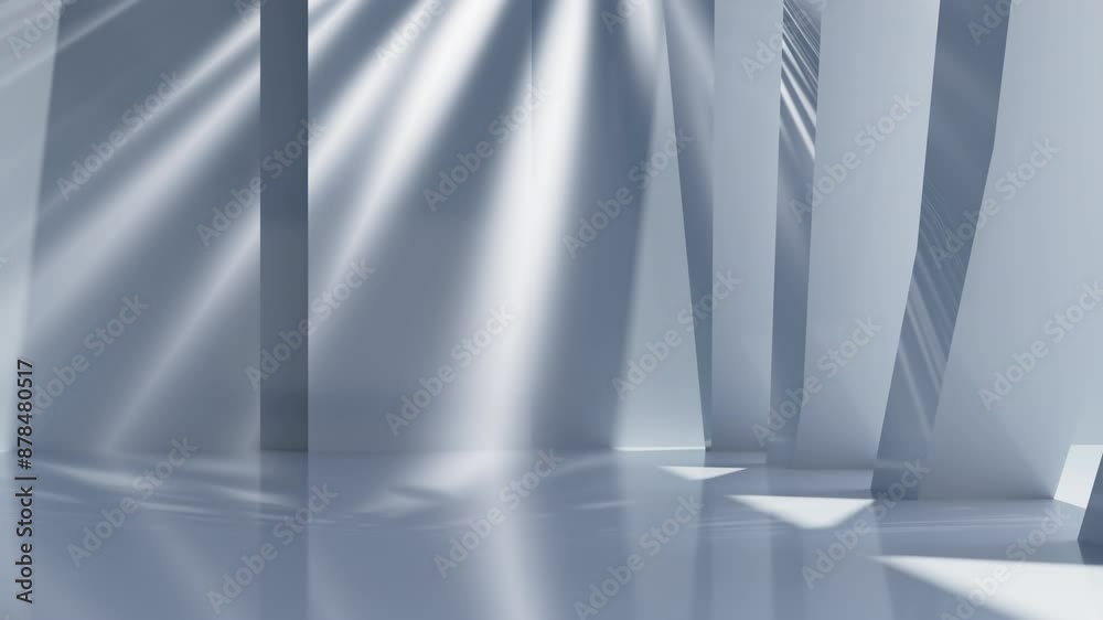 White abstract architecture background, 3d rendering.