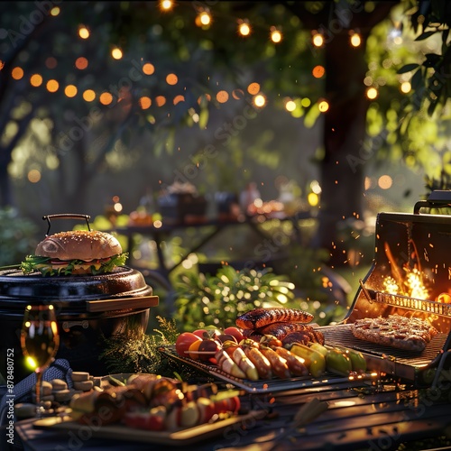 Schönes Bild einer Grillparty