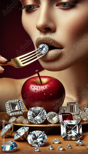 What do we really need?
This image juxtaposes luxury and necessity, questioning materialism and true needs.