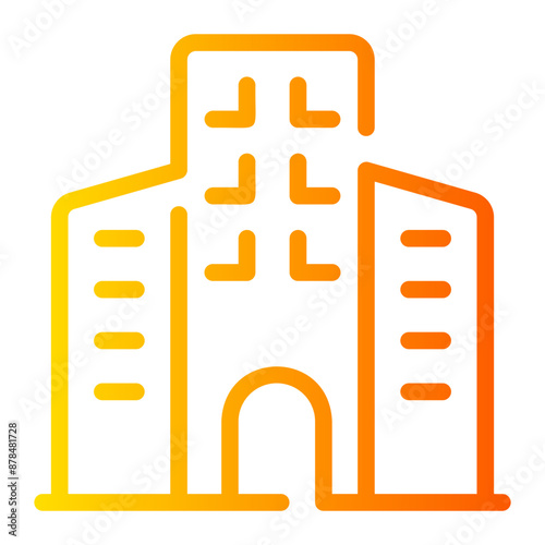 building gradient icon