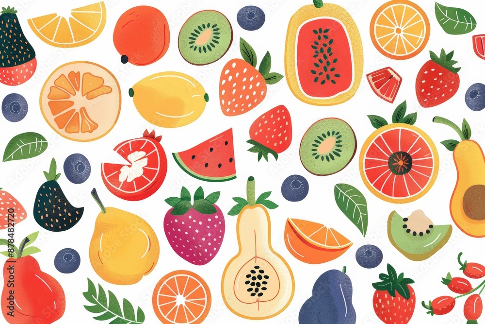 fruit illustrations recipe cards fruit illustrations recipe cards