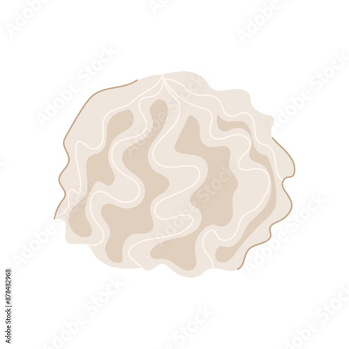 creme meringue cartoon. custard sweet, swirl pastry, topping blue creme meringue sign. isolated symbol vector illustration