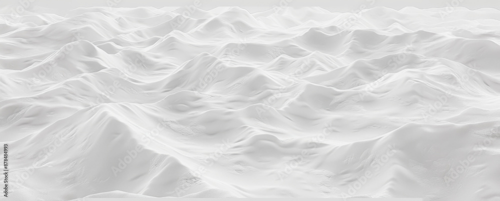 Fototapeta premium Abstract white mountain range landscape