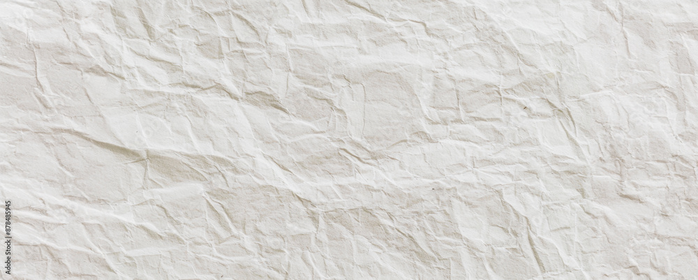 Close up of crumpled white paper Close up of crumpled white paper