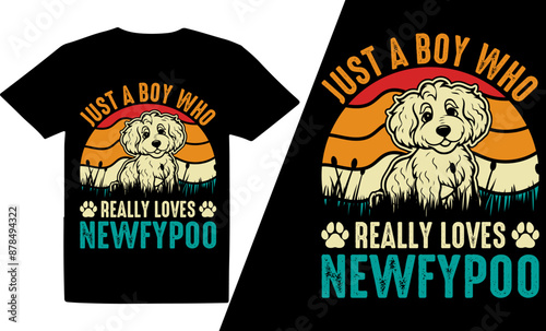 Just A Boy Who Really Loves Dog  Breeds t shirt design
