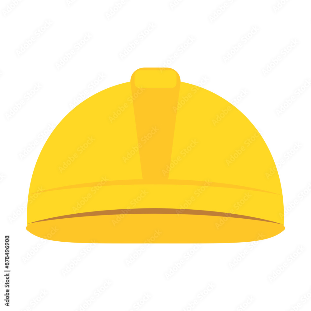 Construction Safety Yellow Helmet Icon Construction Safety Yellow Helmet Icon