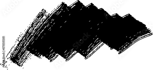 Ink and brush textured grun...