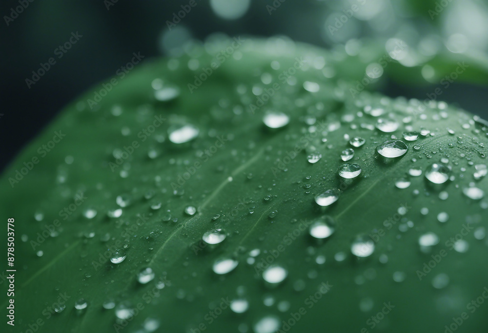 close-up of water droplets on a green leaf, ad shot, copy space for text
close-up of water droplets on a green leaf, ad shot, copy space for text