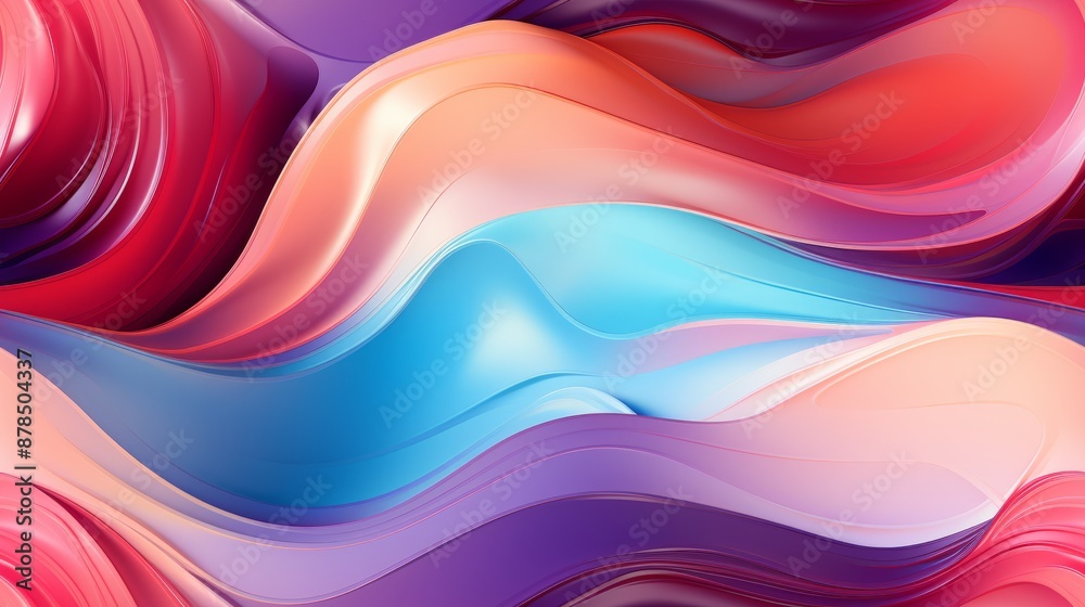 An abstract swirl of colorful waves background An abstract swirl of colorful waves background