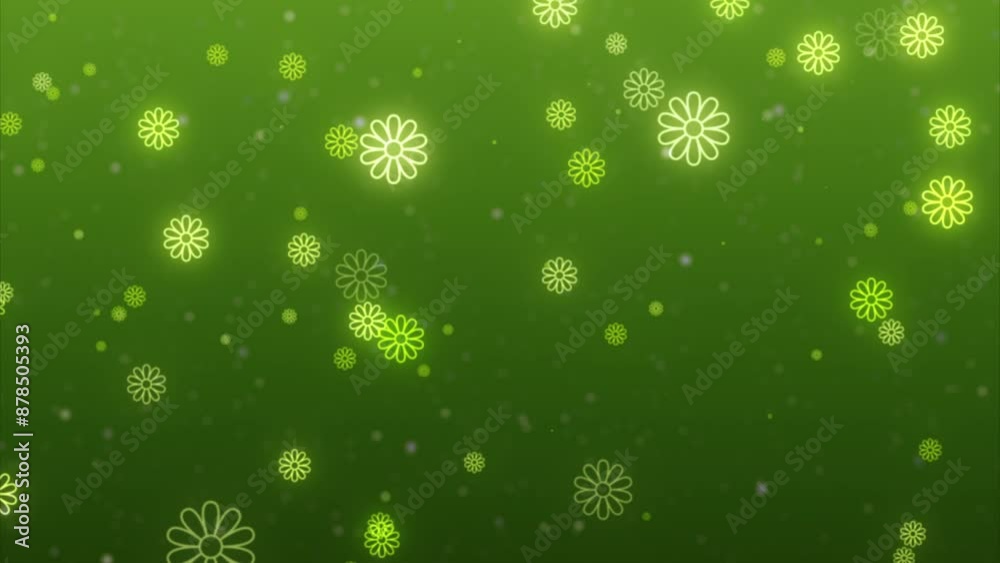 Descending Flower Particle Loop Animation Background Descending Flower Particle Loop Animation Background