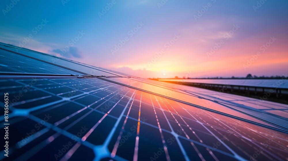 Efficient Solar Cell Panel in Solar Farm Utilizing Sunlight for Electricity Generation Efficient Solar Cell Panel in Solar Farm Utilizing Sunlight for Electricity Generation