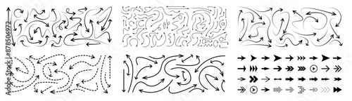 arrow vector, hand editable arrow icon set, arrow symbol mark, modern logo, arrow mark set, editable, thin line, outline, hint symbol, hint vector