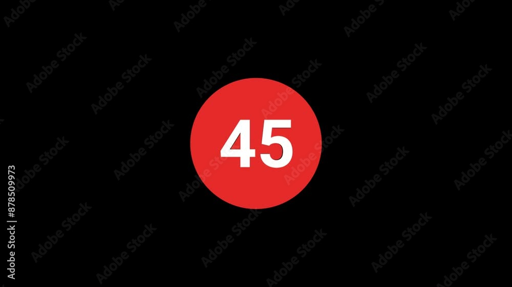 50 Second Timer countdown Animation 50 Second Timer countdown Animation