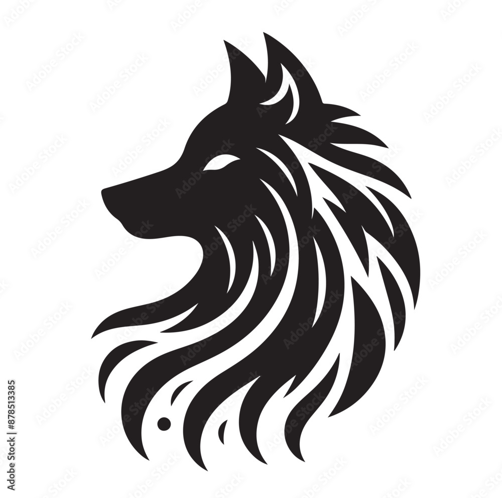 Wolf Silhouette vector illustration Wolf Silhouette vector illustration