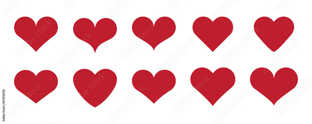 heart vector, heart icon set, red heart, vector love heart vector, heart icon set, red heart, vector love