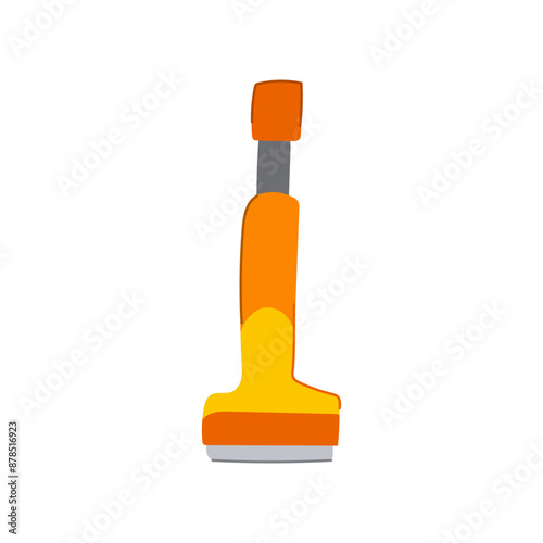 spatula paint scraper cartoon. home wall, repair hand, tool man spatula paint scraper sign. isolated symbol vector illustration