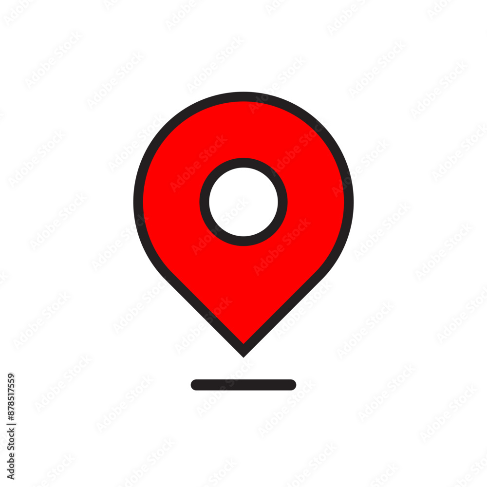 Vector location icons on a white background. Vector location icons on a white background.