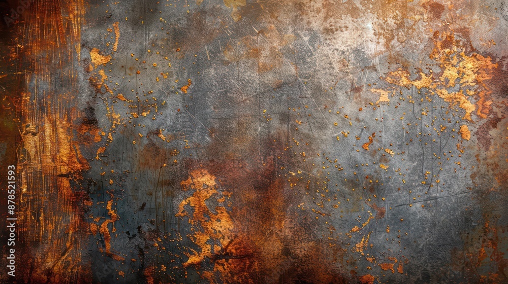 Rusted metal sign with rust Old and dilapidated sign Rusted metal sign with rust Old and dilapidated sign