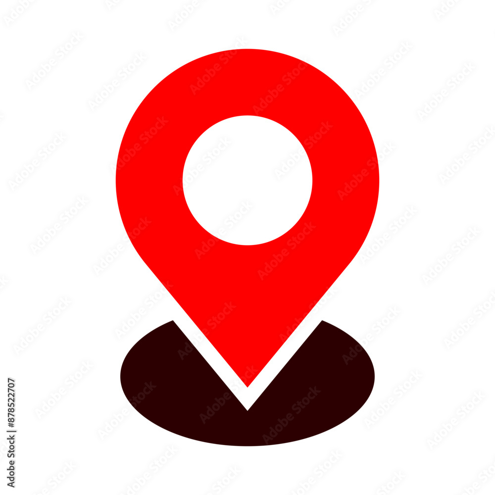 Vector location icons on a white background. Vector location icons on a white background.