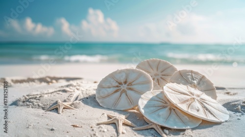 Pile of sand dollars