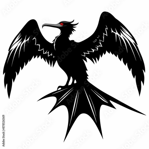 Frigatebird silhouette black