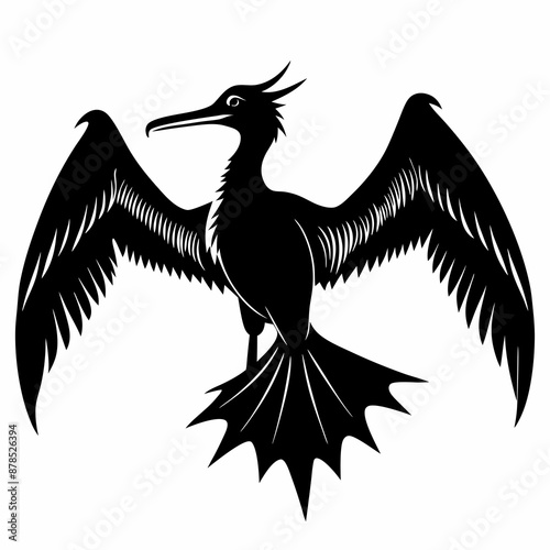 Frigatebird silhouette black