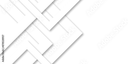 Abstract background with lines White background with diamond and triangle shapes layered in modern abstract pattern design Space design concept Suit for business, corporate, institution presentation.	