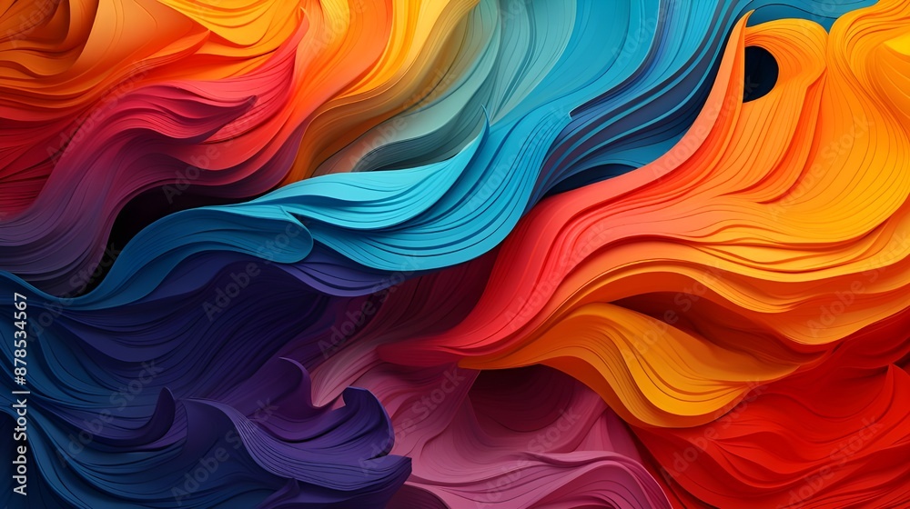 Obraz premium White texture, vibrant, Colorful gradient splash, hd, 4k, high-quality, highly detailed, photorealistic, RAW, high quality, dynamic lighting, sharp focus, ultra-realistic, masterpiece