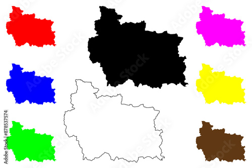 Gabrovo Province (Republic of Bulgaria, Provinces of Bulgaria) map vector illustration, scribble sketch Gabrovo map photo