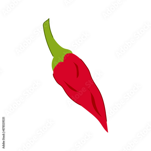 food pepper chili cartoon. mexican cayenne, jalapeno vegetable, line meter food pepper chili sign. isolated symbol vector illustration