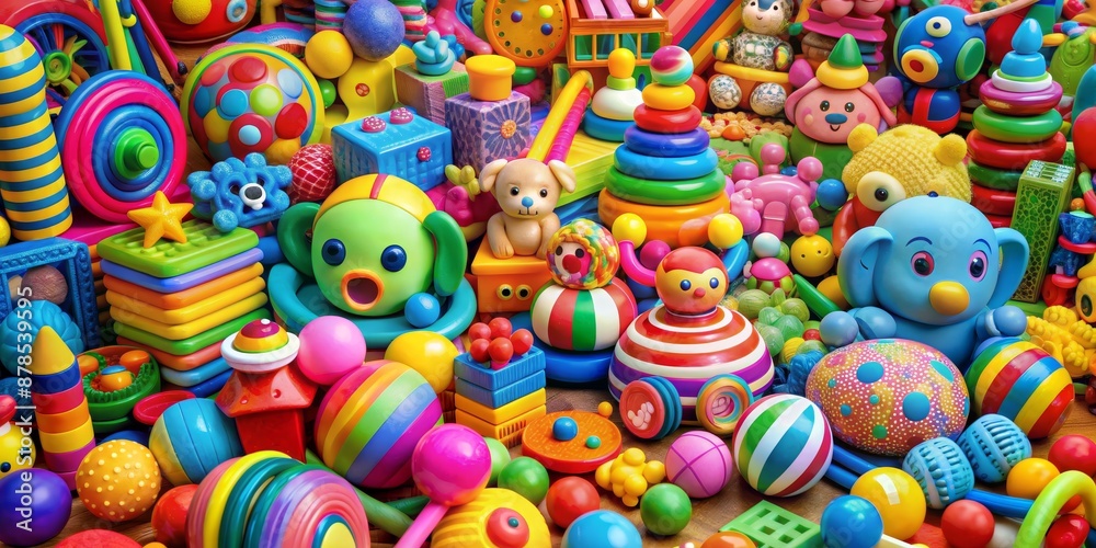 A Colorful Pile of Childhood Joy An Explosion of Plastic Toys, 3D Rendered, Playful Abundance, Toy Story, Toy, Play, Childhood A Colorful Pile of Childhood Joy An Explosion of Plastic Toys, 3D Rendered, Playful Abundance, Toy Story, Toy, Play, Childhood