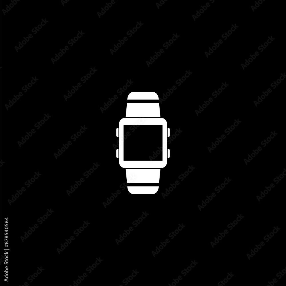 Smart watch icon isolated on black background from internet of things collection. Smart watch icon isolated on black background from internet of things collection.