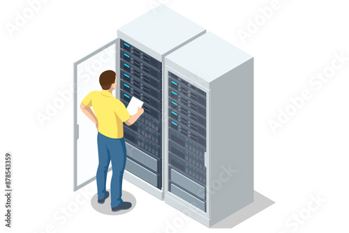 Isometric Network computing technologies. The data center offers infrastructure for hosting websites and web applications, ensuring their uninterrupted operation and protection from external threats