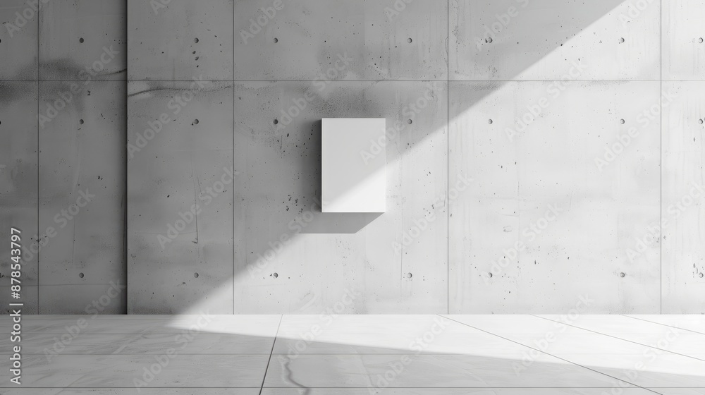 White concrete wall background with controller switch installation White concrete wall background with controller switch installation