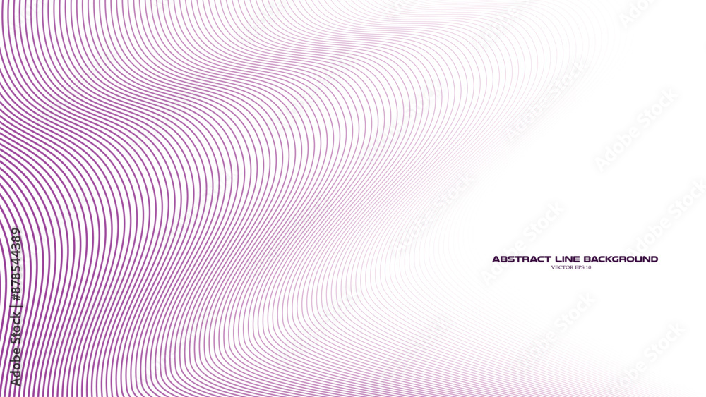 Purple wavy stripes line abstract background vector image Purple wavy stripes line abstract background vector image