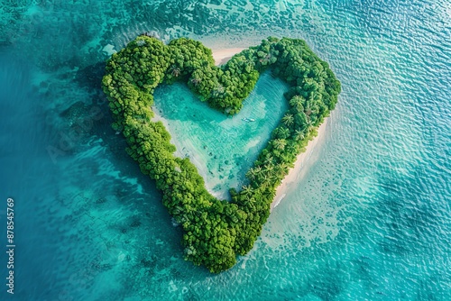 Heart Shaped Island Paradise.