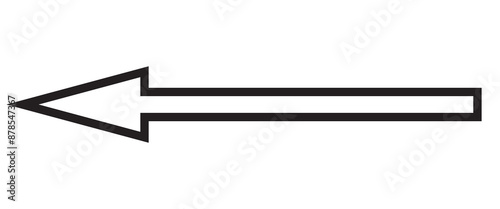 Long arrow icon. Arrow vector collection. Arrow. Cursor. Modern simple arrows. Vector illustration. EPS 10