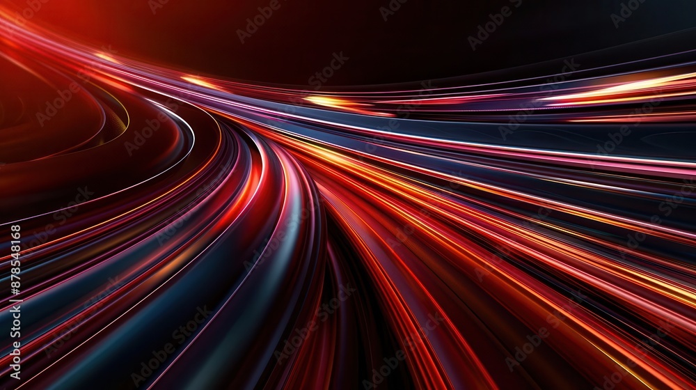 High-speed abstract design with swift lines and dynamic shapes, emphasizing motion and rapid acceleration