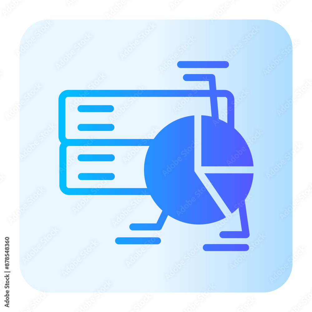 Fototapeta premium data analytics gradient icon