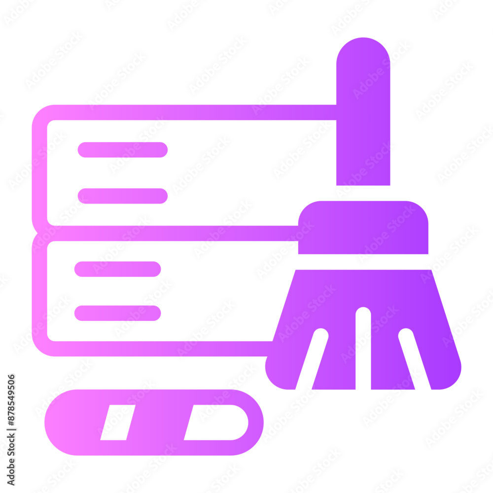 data cleaning gradient icon