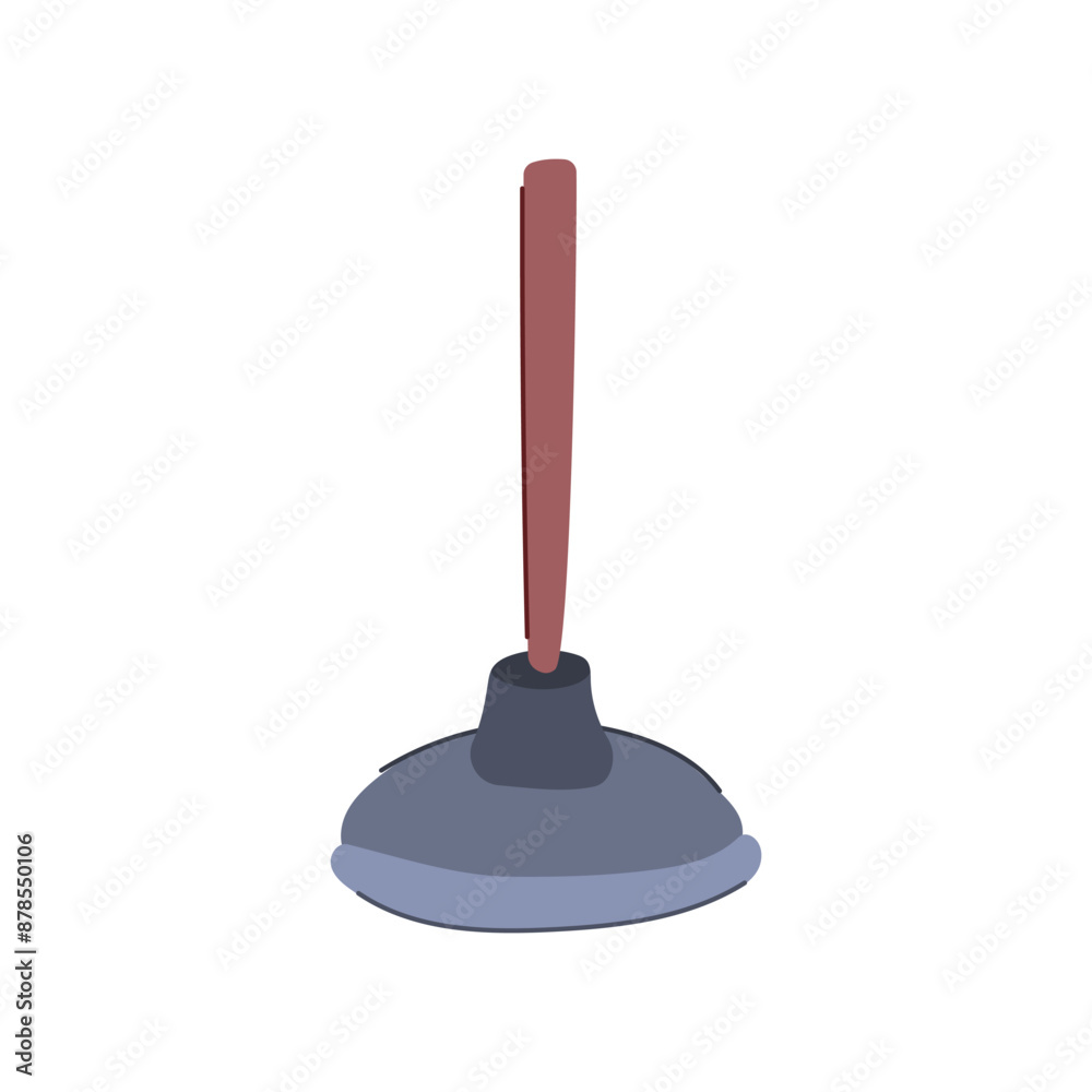 plumbing plunger cartoon. water rubber, line boiler, unclog pump plumbing plunger sign. isolated symbol vector illustration plumbing plunger cartoon. water rubber, line boiler, unclog pump plumbing plunger sign. isolated symbol vector illustration