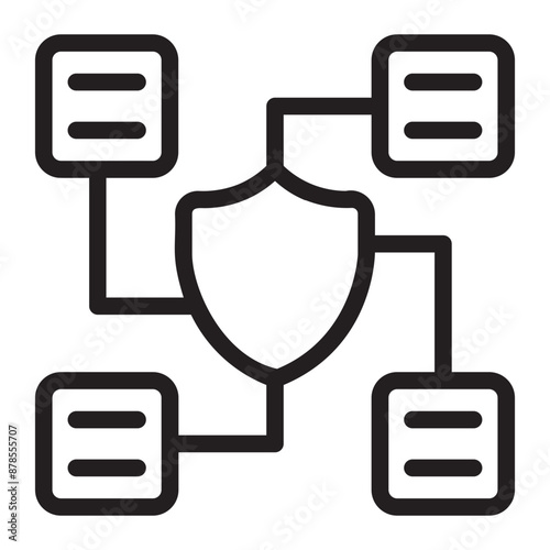Network Security line icon