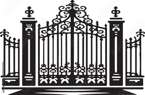 gate, iron, steel gate, main gate, safe