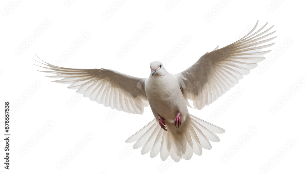 A bird flapping its wings in mid flight. A bird flapping its wings in mid flight.